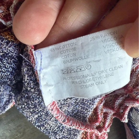 Missoni light weight cotton blend multi colored cardigan - Picture 10 of 11